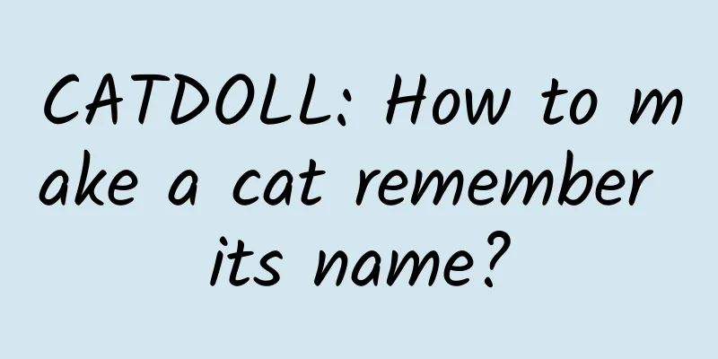 CATDOLL: How to make a cat remember its name?