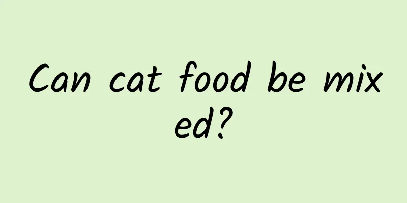 Can cat food be mixed?