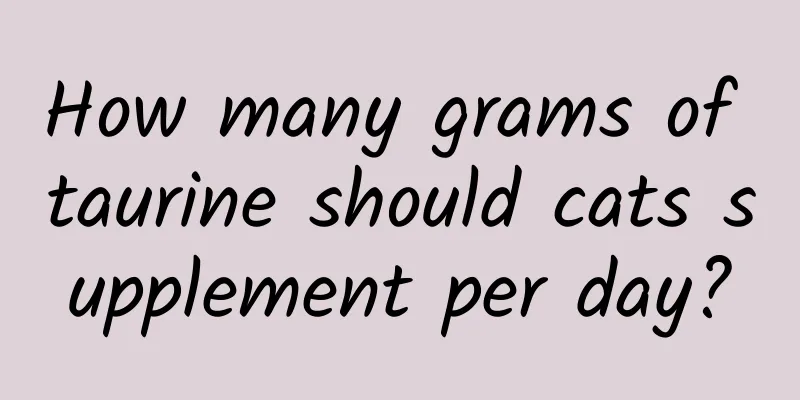 How many grams of taurine should cats supplement per day?