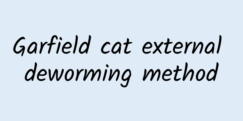 Garfield cat external deworming method