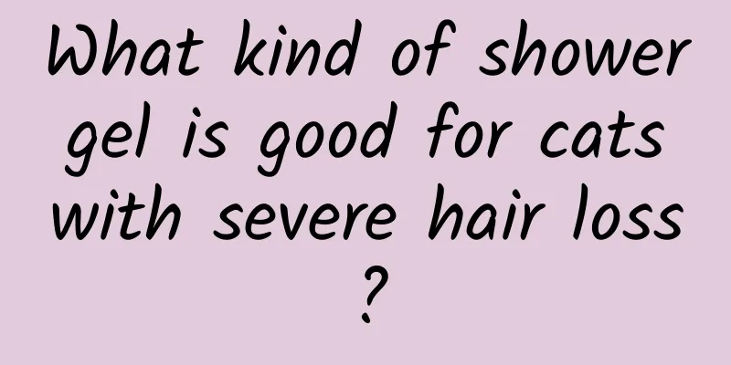 What kind of shower gel is good for cats with severe hair loss?