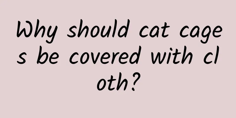 Why should cat cages be covered with cloth?