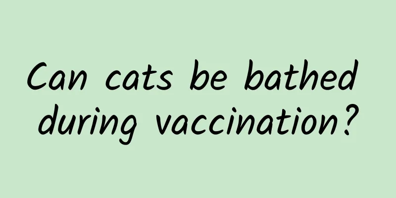 Can cats be bathed during vaccination?