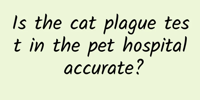 Is the cat plague test in the pet hospital accurate?