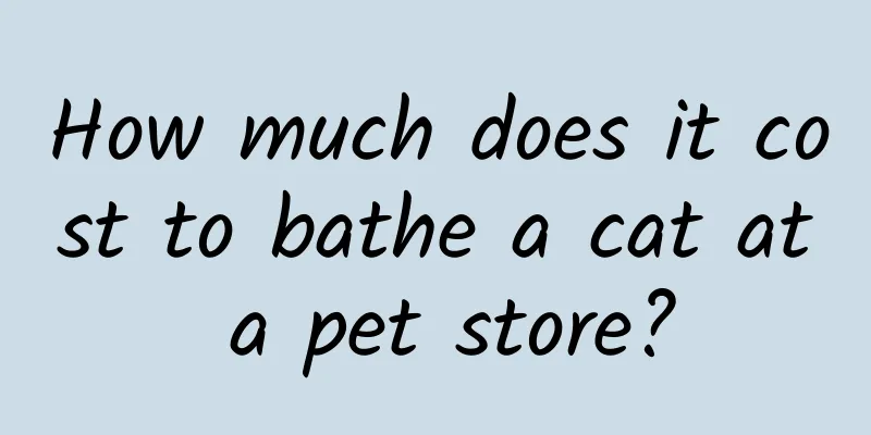 How much does it cost to bathe a cat at a pet store?