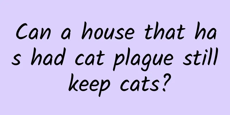 Can a house that has had cat plague still keep cats?