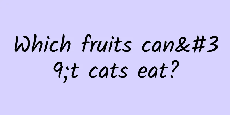 Which fruits can't cats eat?