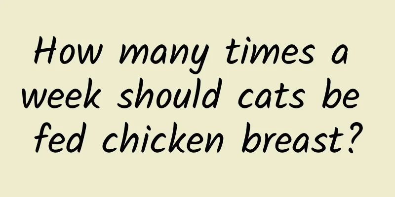 How many times a week should cats be fed chicken breast?
