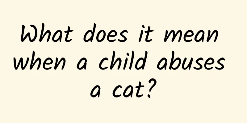 What does it mean when a child abuses a cat?