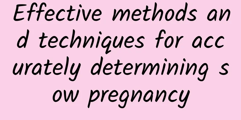 Effective methods and techniques for accurately determining sow pregnancy