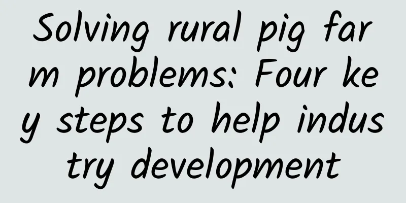 Solving rural pig farm problems: Four key steps to help industry development