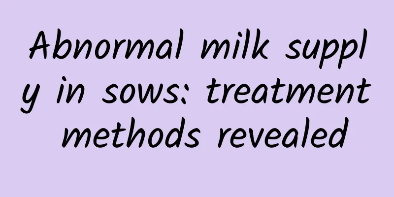 Abnormal milk supply in sows: treatment methods revealed