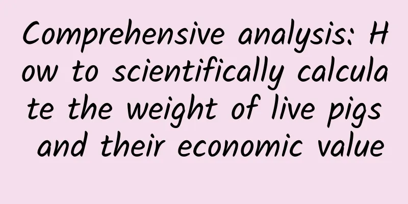 Comprehensive analysis: How to scientifically calculate the weight of live pigs and their economic value