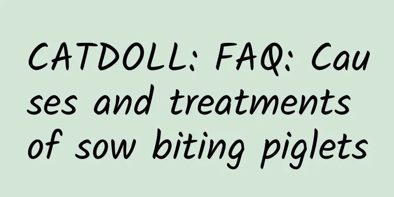 CATDOLL: FAQ: Causes and treatments of sow biting piglets