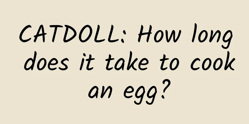 CATDOLL: How long does it take to cook an egg?