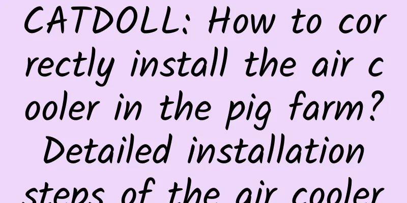 CATDOLL: How to correctly install the air cooler in the pig farm? Detailed installation steps of the air cooler