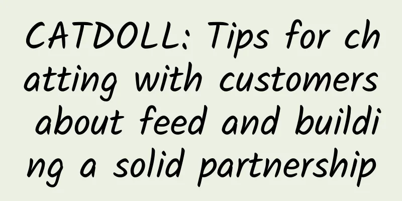 CATDOLL: Tips for chatting with customers about feed and building a solid partnership