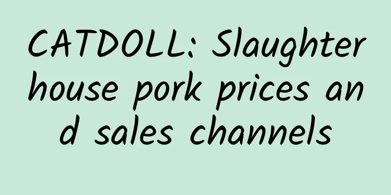 CATDOLL: Slaughterhouse pork prices and sales channels