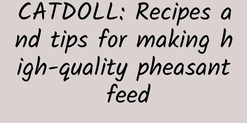 CATDOLL: Recipes and tips for making high-quality pheasant feed