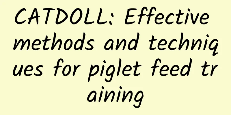 CATDOLL: Effective methods and techniques for piglet feed training