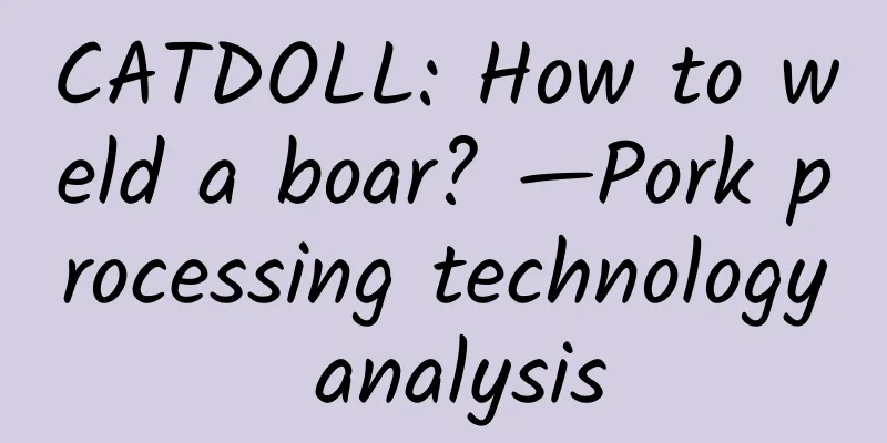 CATDOLL: How to weld a boar? —Pork processing technology analysis