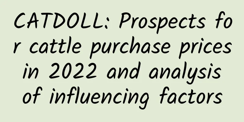 CATDOLL: Prospects for cattle purchase prices in 2022 and analysis of influencing factors