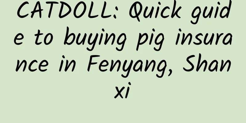CATDOLL: Quick guide to buying pig insurance in Fenyang, Shanxi