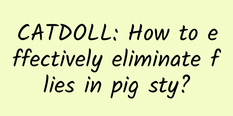 CATDOLL: How to effectively eliminate flies in pig sty?