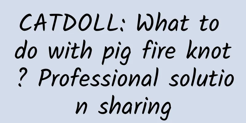 CATDOLL: What to do with pig fire knot? Professional solution sharing