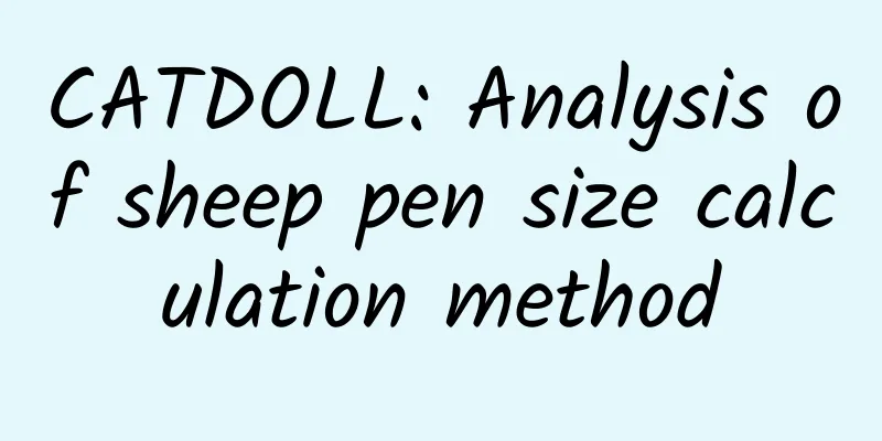 CATDOLL: Analysis of sheep pen size calculation method