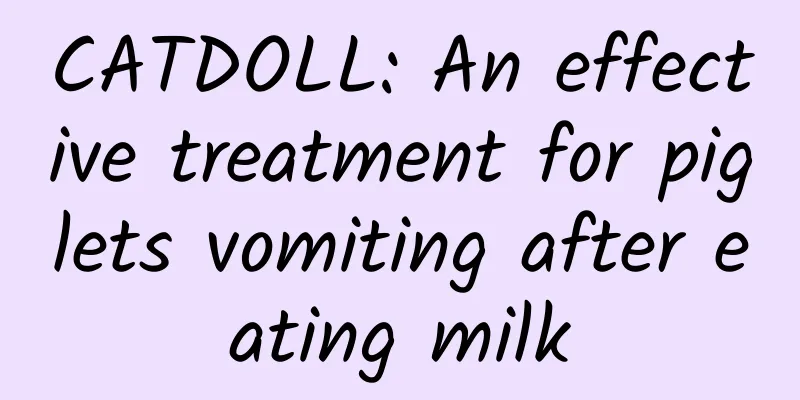 CATDOLL: An effective treatment for piglets vomiting after eating milk