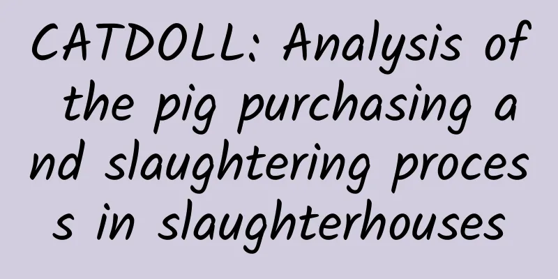 CATDOLL: Analysis of the pig purchasing and slaughtering process in slaughterhouses