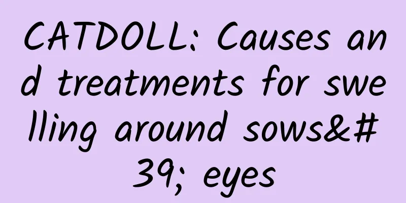 CATDOLL: Causes and treatments for swelling around sows' eyes