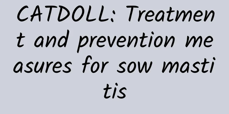 CATDOLL: Treatment and prevention measures for sow mastitis