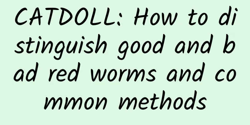 CATDOLL: How to distinguish good and bad red worms and common methods