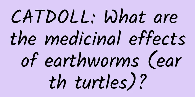 CATDOLL: What are the medicinal effects of earthworms (earth turtles)?