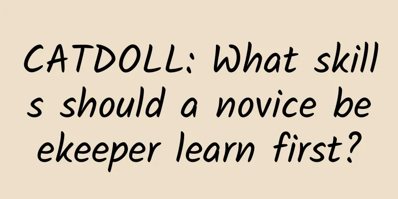 CATDOLL: What skills should a novice beekeeper learn first?