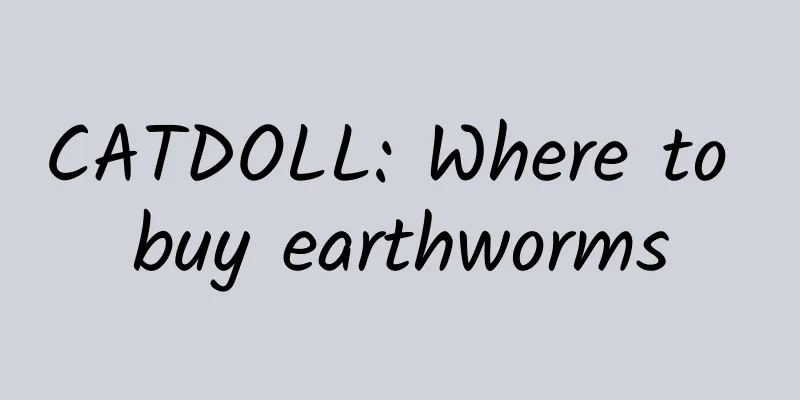 CATDOLL: Where to buy earthworms