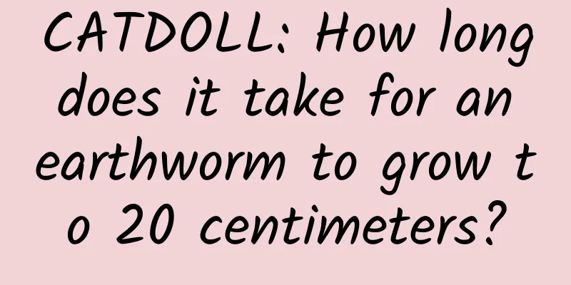 CATDOLL: How long does it take for an earthworm to grow to 20 centimeters?