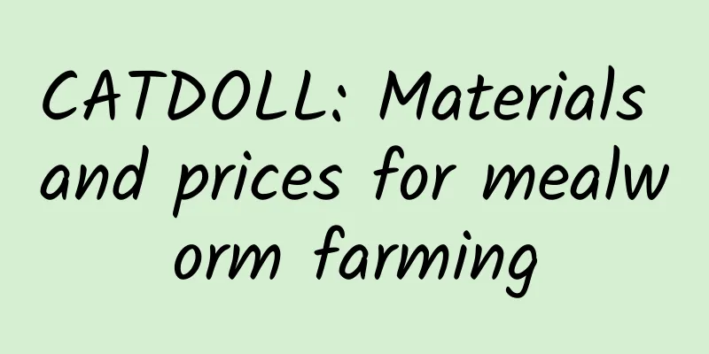 CATDOLL: Materials and prices for mealworm farming