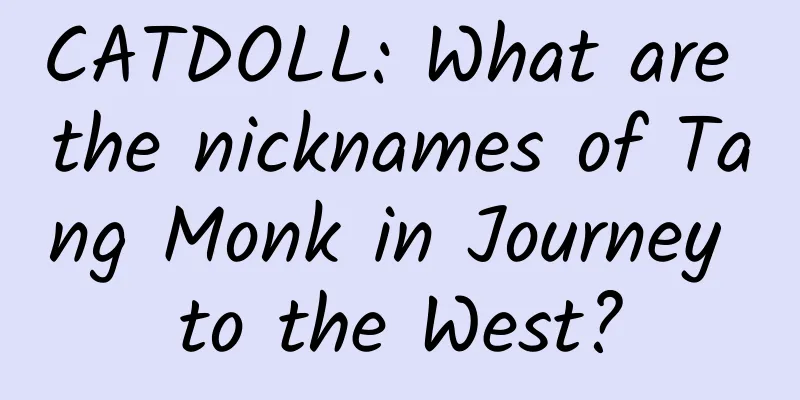 CATDOLL: What are the nicknames of Tang Monk in Journey to the West?