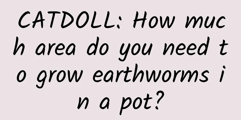 CATDOLL: How much area do you need to grow earthworms in a pot?