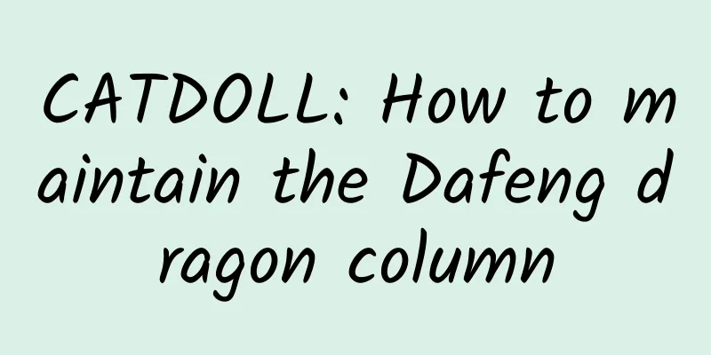 CATDOLL: How to maintain the Dafeng dragon column