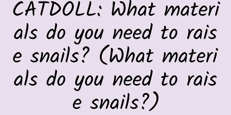 CATDOLL: What materials do you need to raise snails? (What materials do you need to raise snails?)