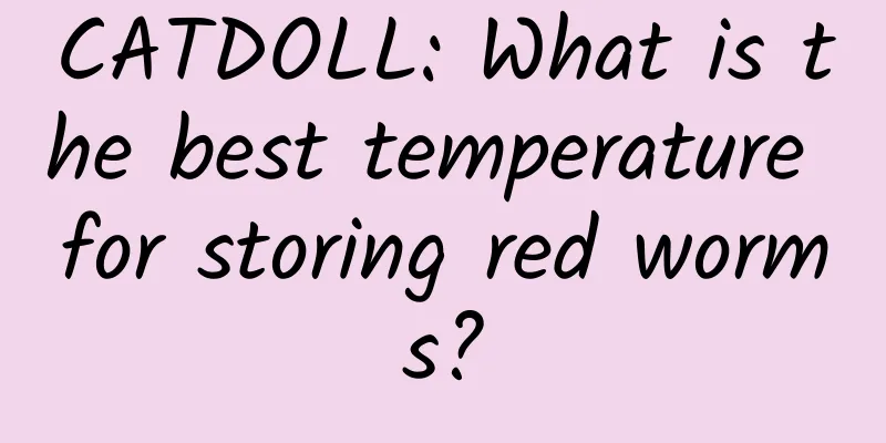 CATDOLL: What is the best temperature for storing red worms?