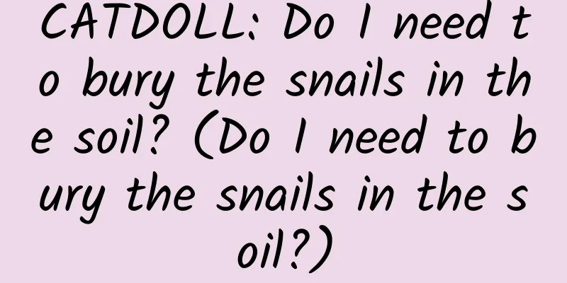 CATDOLL: Do I need to bury the snails in the soil? (Do I need to bury the snails in the soil?)