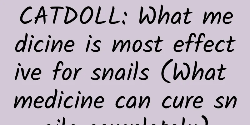 CATDOLL: What medicine is most effective for snails (What medicine can cure snails completely)