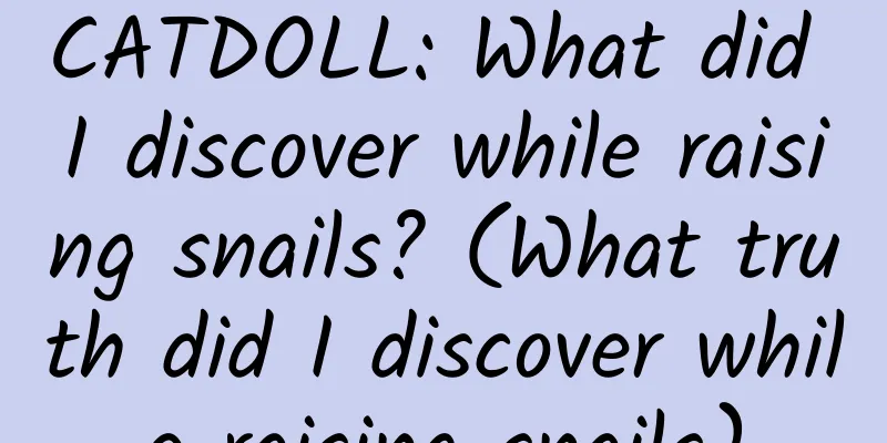 CATDOLL: What did I discover while raising snails? (What truth did I discover while raising snails)