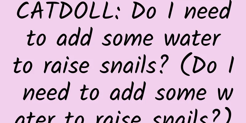 CATDOLL: Do I need to add some water to raise snails? (Do I need to add some water to raise snails?)