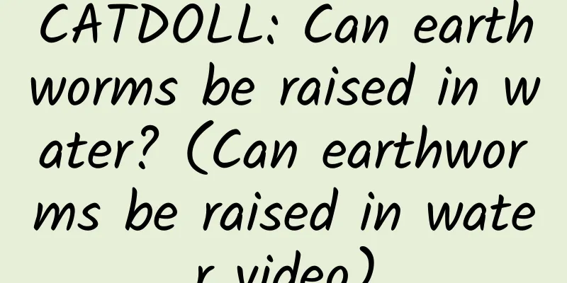 CATDOLL: Can earthworms be raised in water? (Can earthworms be raised in water video)